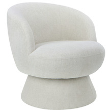 Eloise Chenille Swivel Armchair